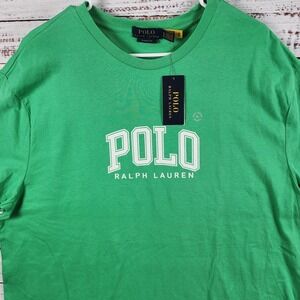 NWT Polo Ralph Lauren Polo Logo Graphic T Shirt Mens XL Classic Fit Green